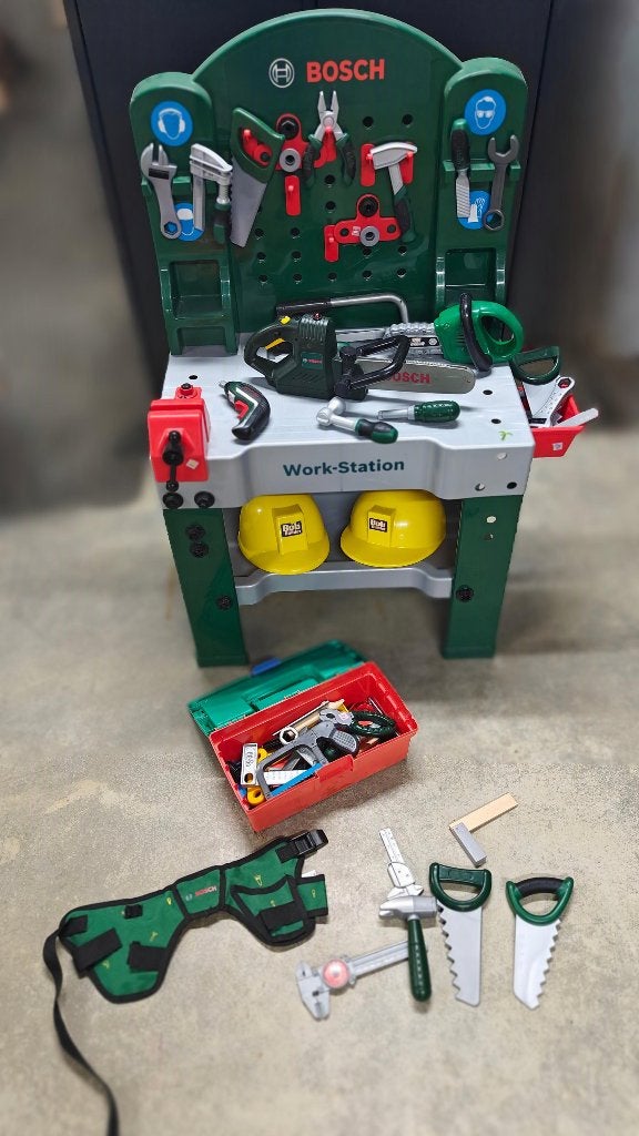 Bosch werkbank voor kinderen, Kinderen en Baby's, Ophalen, Zo goed als nieuw