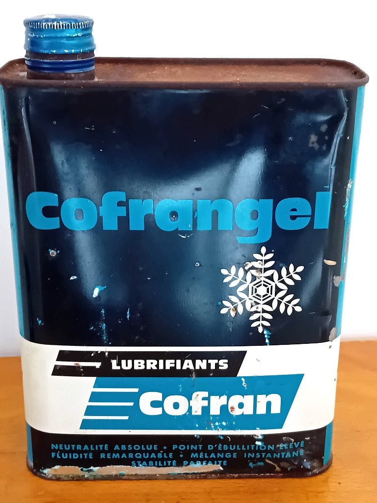 Zeldzaam vintage olieblik Cofrangel, Verzamelen, Ophalen of Verzenden, Zo goed als nieuw