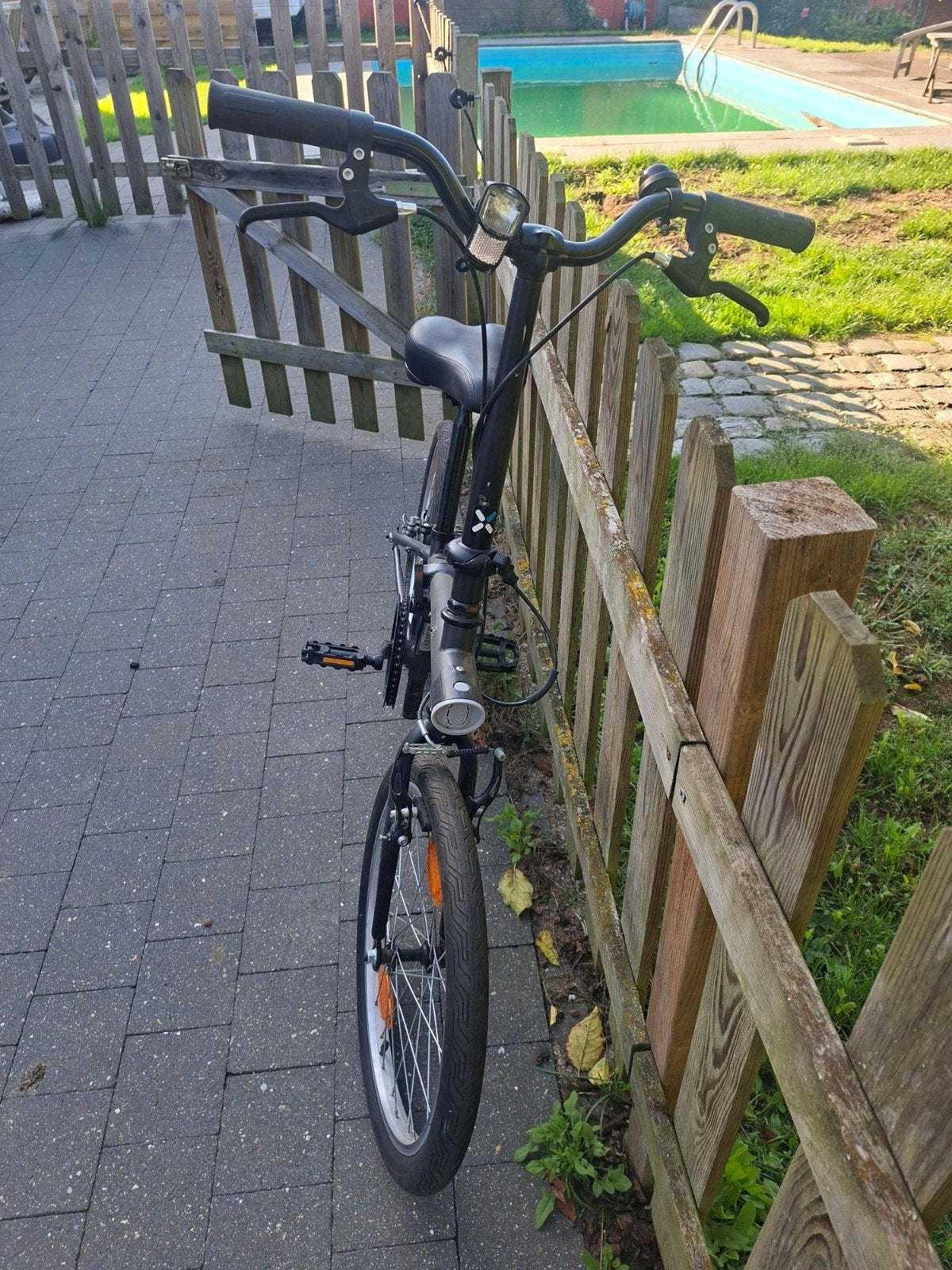 mini plooi fiets, Ophalen
