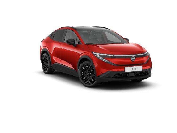 Nissan Leaf Evolve 75 kWh, Auto's, Stof, Te koop, Rood, BTW verrekenbaar