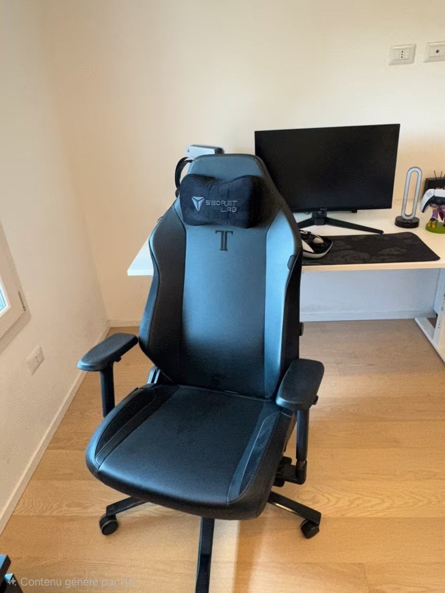 Siège Secretlab TITAN Evo XL + Repose-pieds OTTO, Ophalen, Zo goed als nieuw, Zwart, Bureaustoel