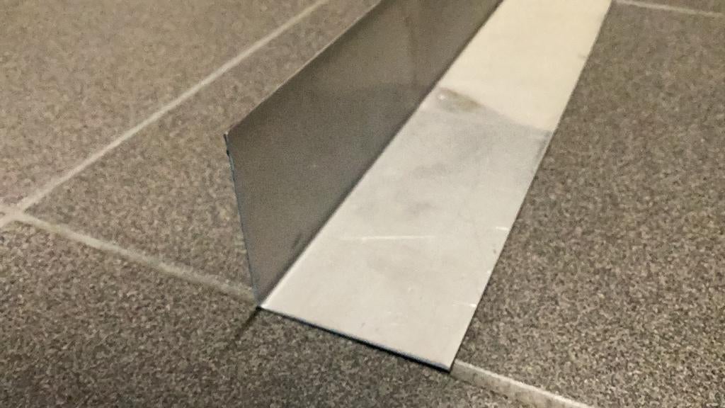 Inox Geplooide plaat, geborsteld, Enlèvement, Comme neuf