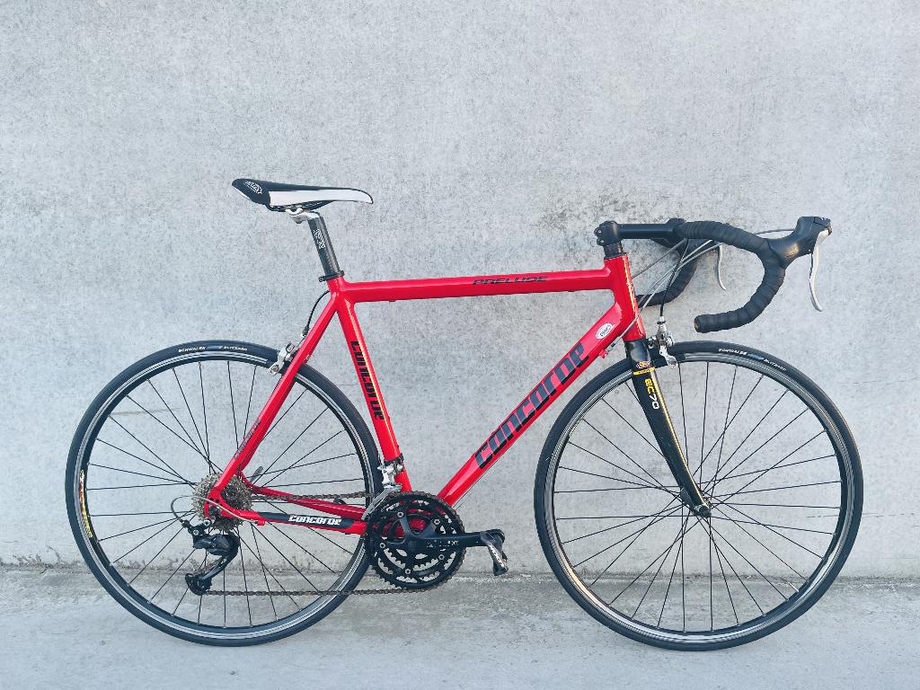 Racefiets - Concorde Prelude - Carbon voorvork & zadel, Fietsen en Brommers, Fietsen | Racefietsen, Overige merken, Carbon, Velgrem