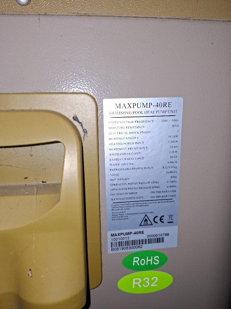 zwembad warmtepomp, Ophalen, Gebruikt, Zwembadpomp