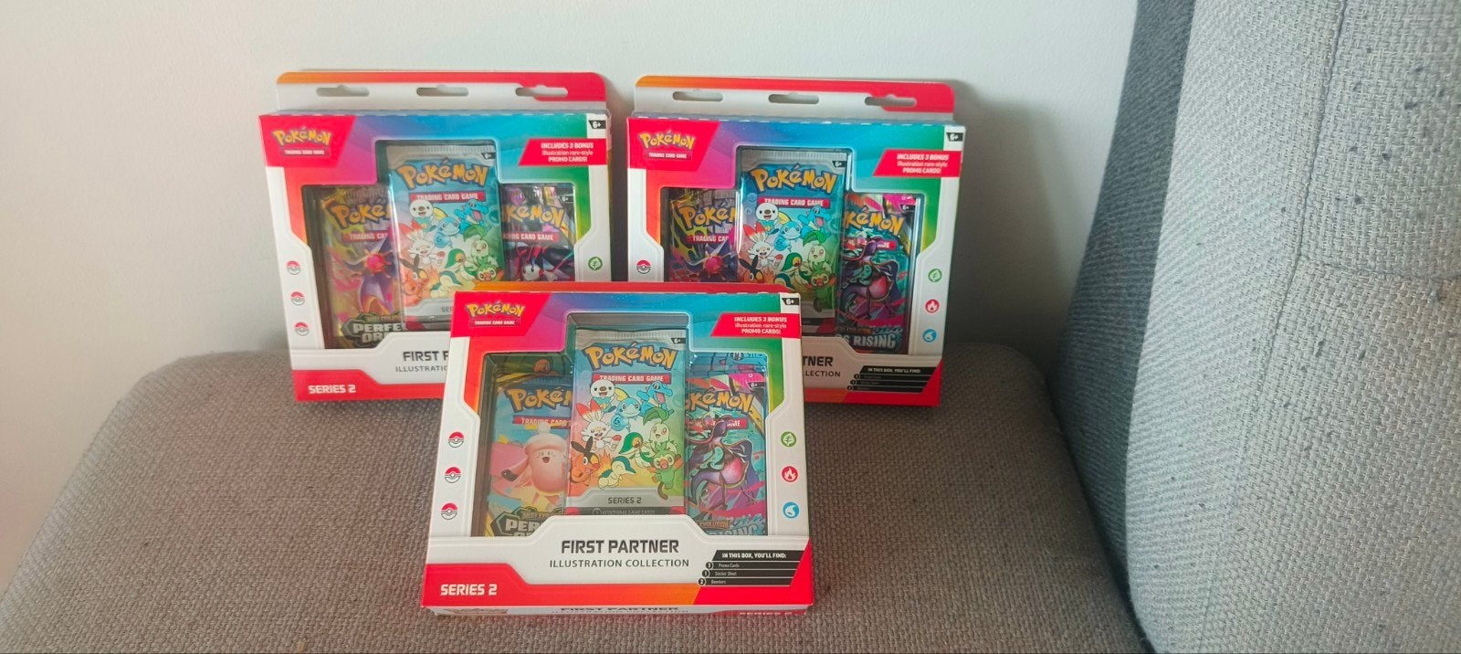 Te koop: 3x Pokémon First Partner Illustration Collection -, Ophalen of Verzenden