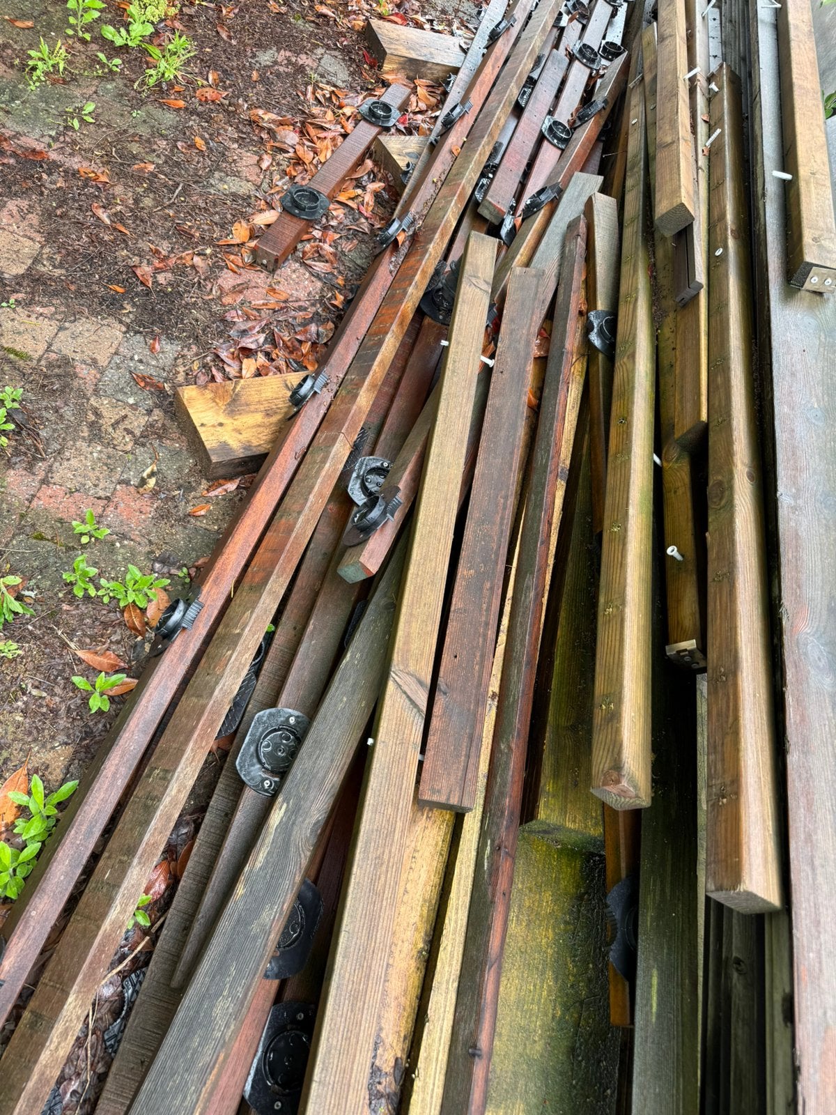 Bois de qualité pour terrasse, Jardin & Terrasse, Poteaux, Poutres & Planches, Enlèvement, Utilisé