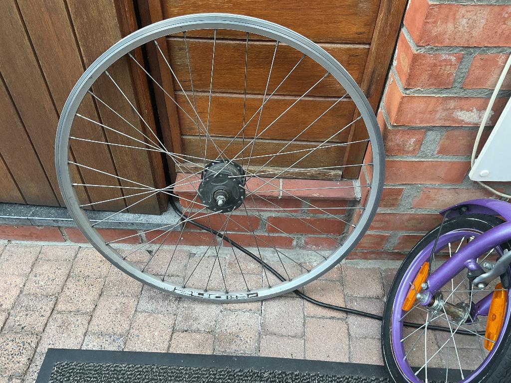 Fietswiel, Fietsen en Brommers, Fietsonderdelen, Ophalen, Gebruikt, Wiel