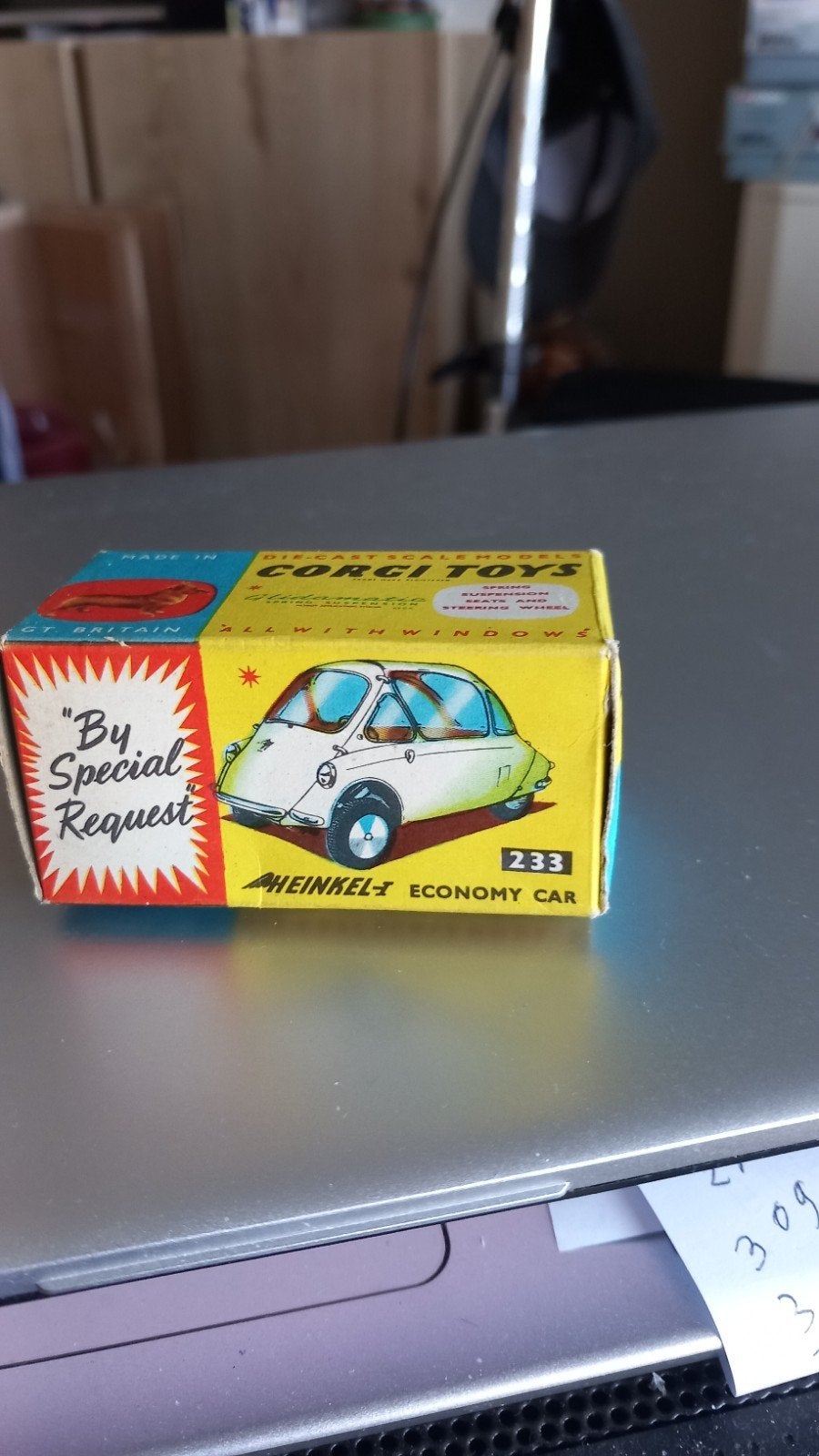 Corgi toys heinkel economy car nr233, Ophalen of Verzenden, Corgi