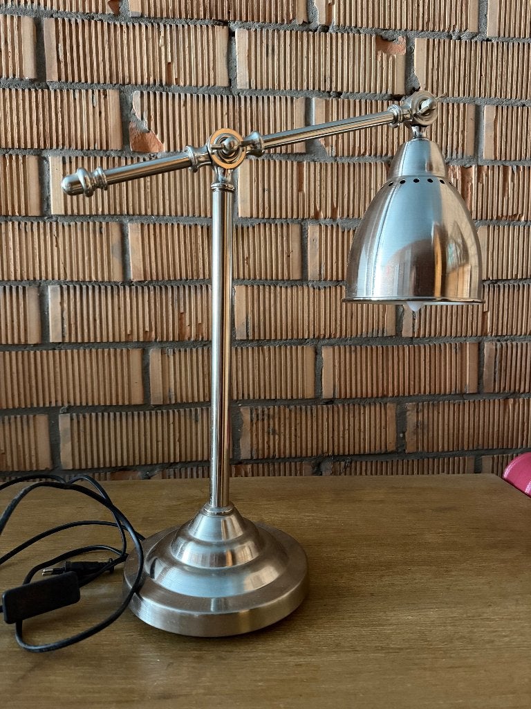 lampe de bureau, Maison & Meubles, Lampes | Lampes de table, Autres styles, Argenté, Lampe de bureau, Enlèvement