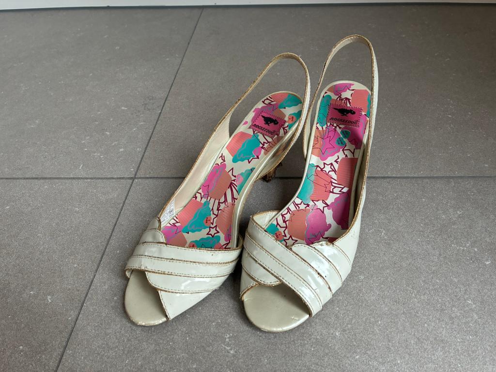 Witte retro sandalen van Rocket dog (Maat 40), Wit, Rocket Dog, Gedragen, Sandalen of Muiltjes