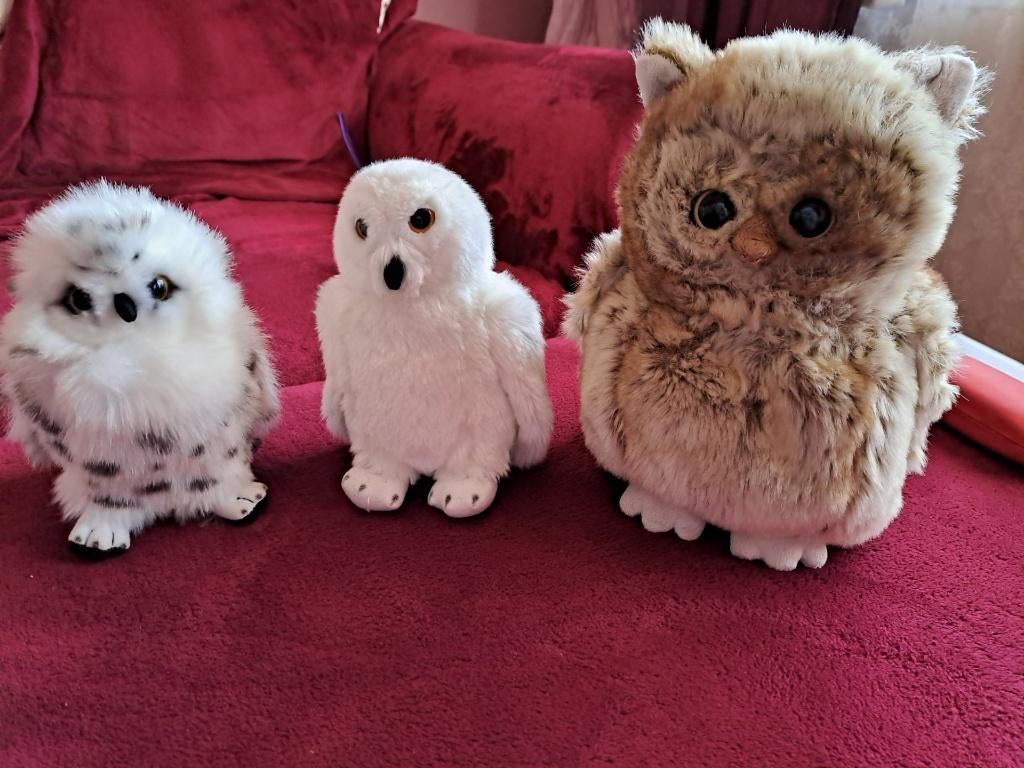 3 uilen knuffels, Kinderen en Baby's, Speelgoed | Knuffels en Pluche, Ophalen of Verzenden, Zo goed als nieuw