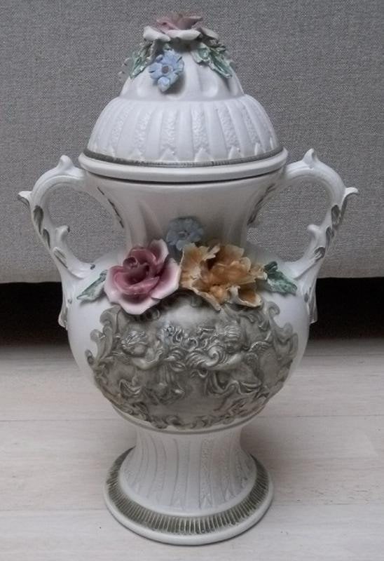 decoratieve vaas / dekselvaas, Ophalen of Verzenden