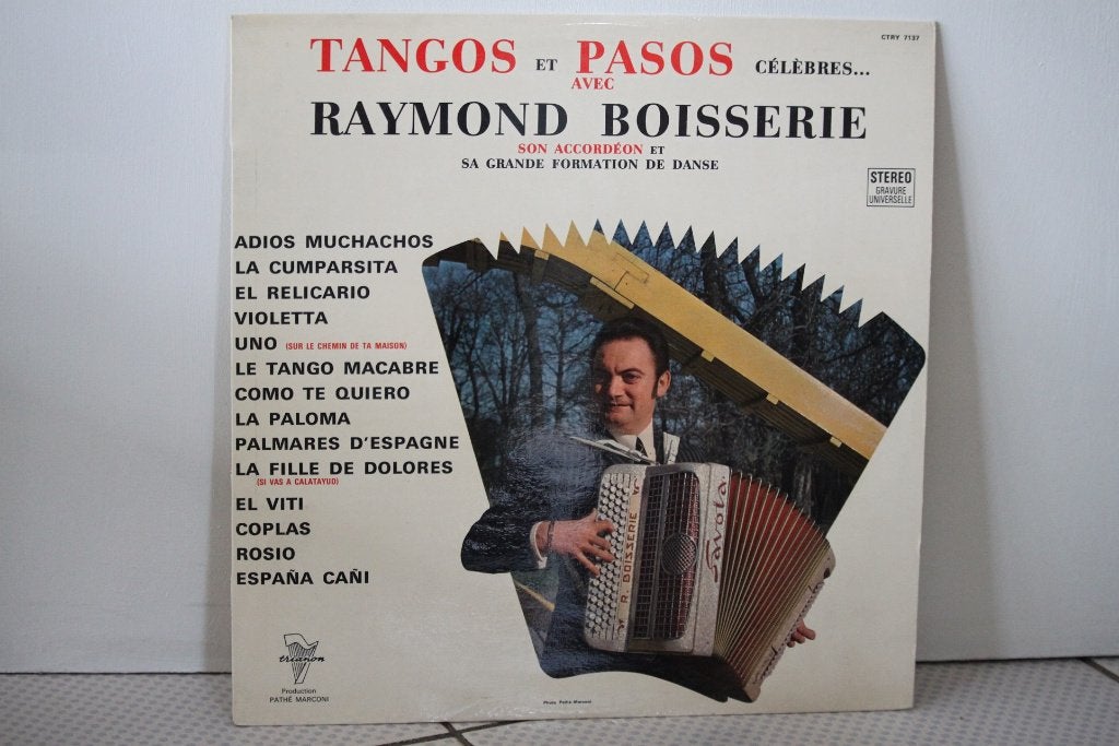 Raymond Boisserie -lp- beroemde tango's en paso's, Cd's en Dvd's, Vinyl | Dance en House, LP, Ambiënt of Lounge, Ophalen of Verzenden