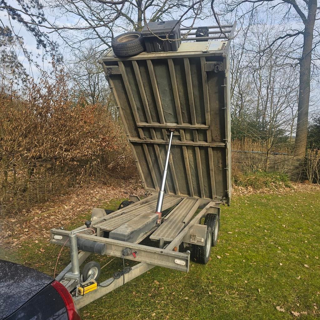 Aanhangwagen 3T, Doe-het-zelf en Bouw, Steigers, Ophalen, Gebruikt