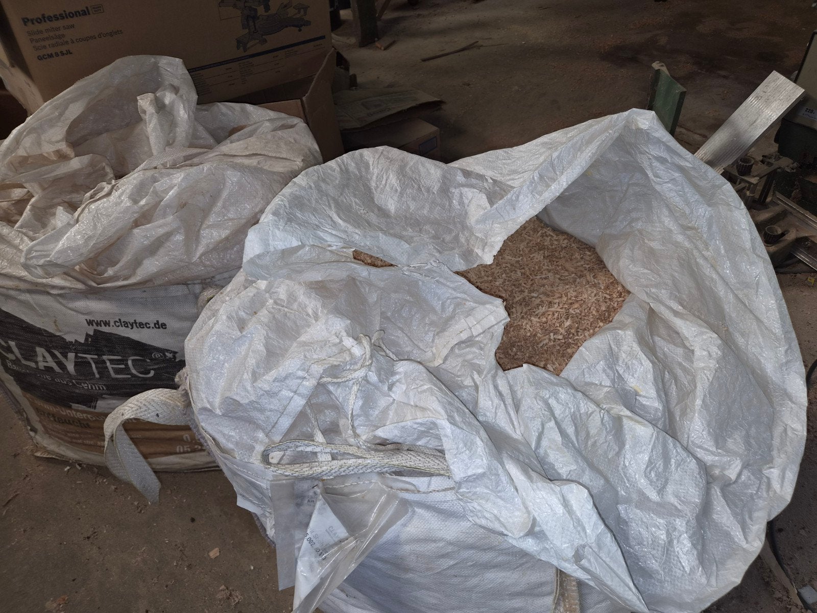 copeaux de bois 2 big bag de 1m3 chacun, Enlèvement