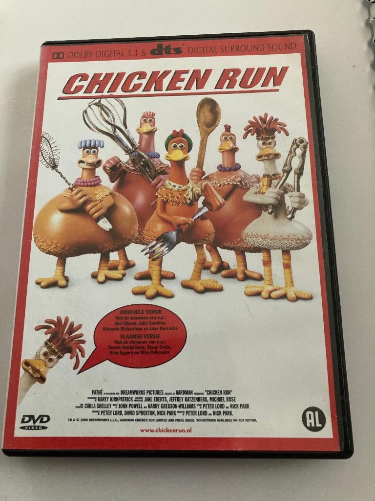 Dvd Chicken run - Vlaamse versie + orginele, Ophalen of Verzenden