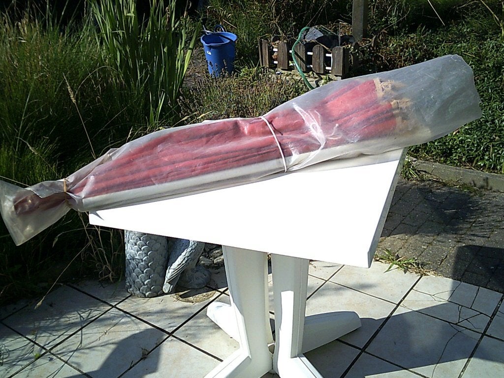Parasol + table, Jardin & Terrasse, Enlèvement, Comme neuf, Inclinable