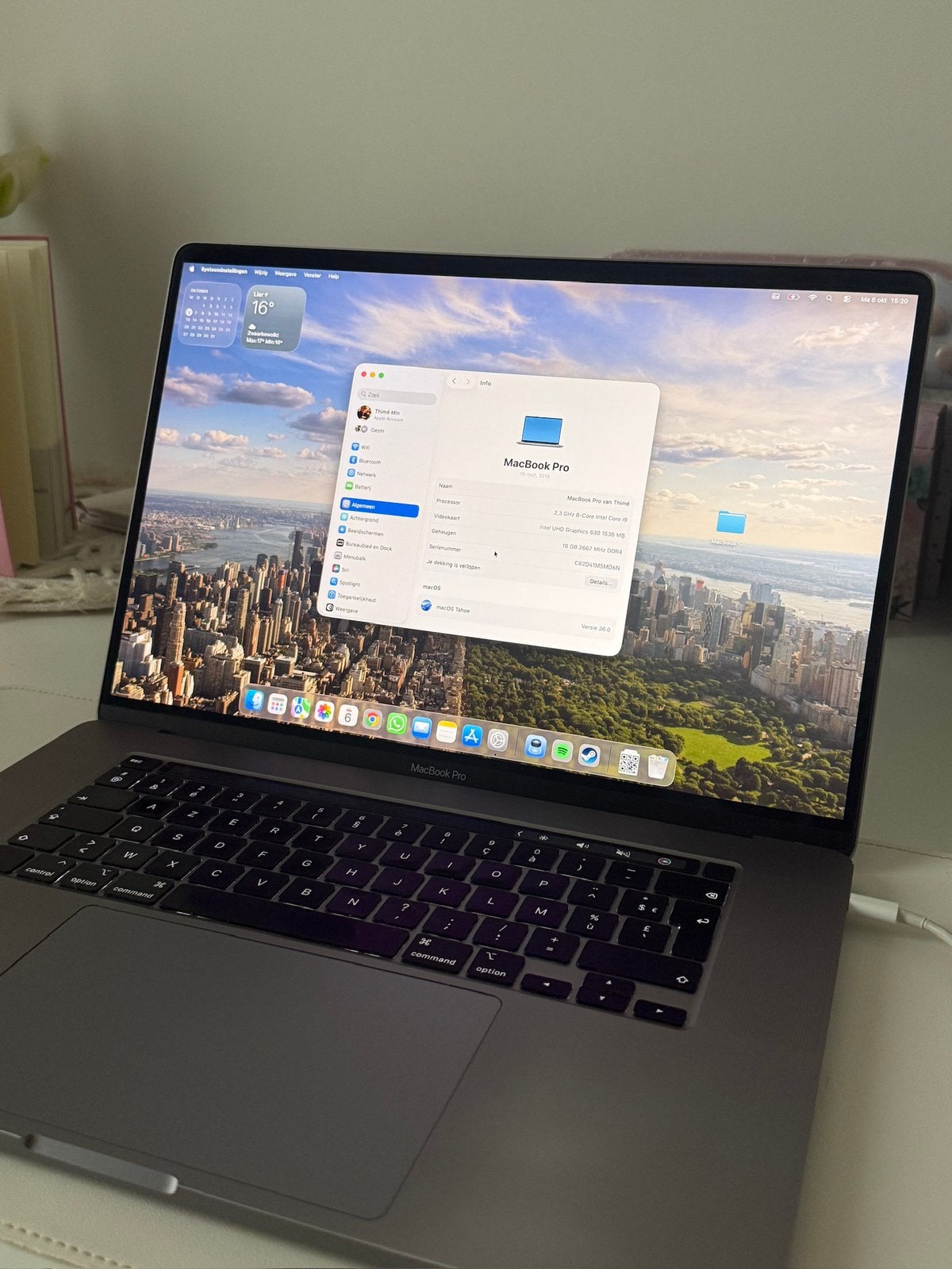 Macbook Pro 16” - 2019 - 2,3ghz i9 - 1tb - Space Gray, Computers en Software, Apple Macbooks, Ophalen, Zo goed als nieuw, 16 inch
