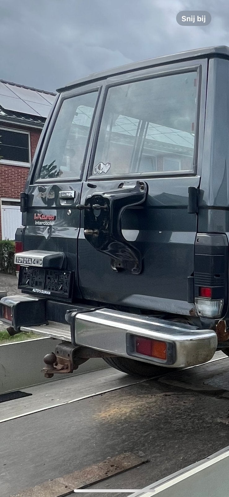 Toyota Achter bumper lj70, Enlèvement, Comme neuf
