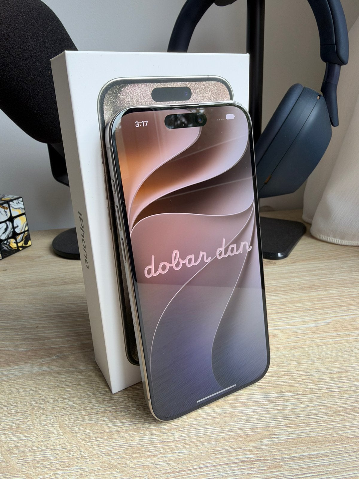 iPhone 15 Pro 128 GB titanium, 128 GB, Ophalen of Verzenden, Zo goed als nieuw, Zonder simlock