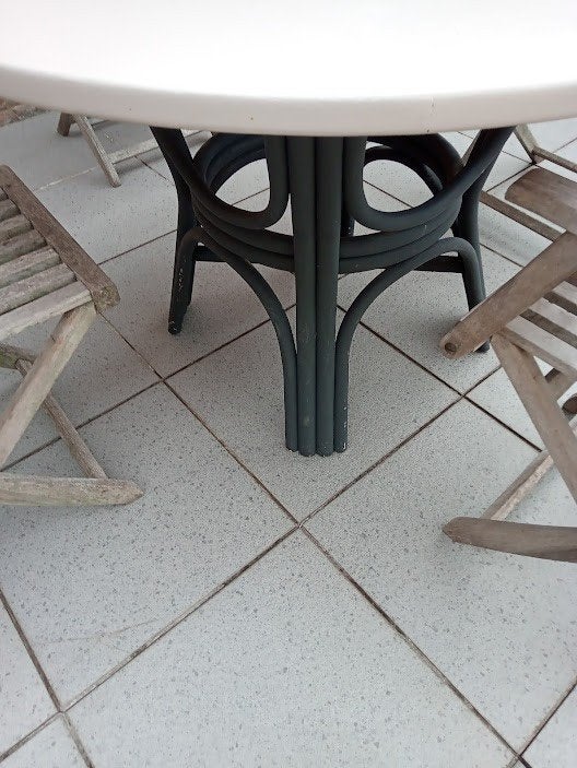 rotan tafelonderstellen 10€., Maison & Meubles, Pièces pour table, Pied de table, Enlèvement, Utilisé, Autres essences de bois