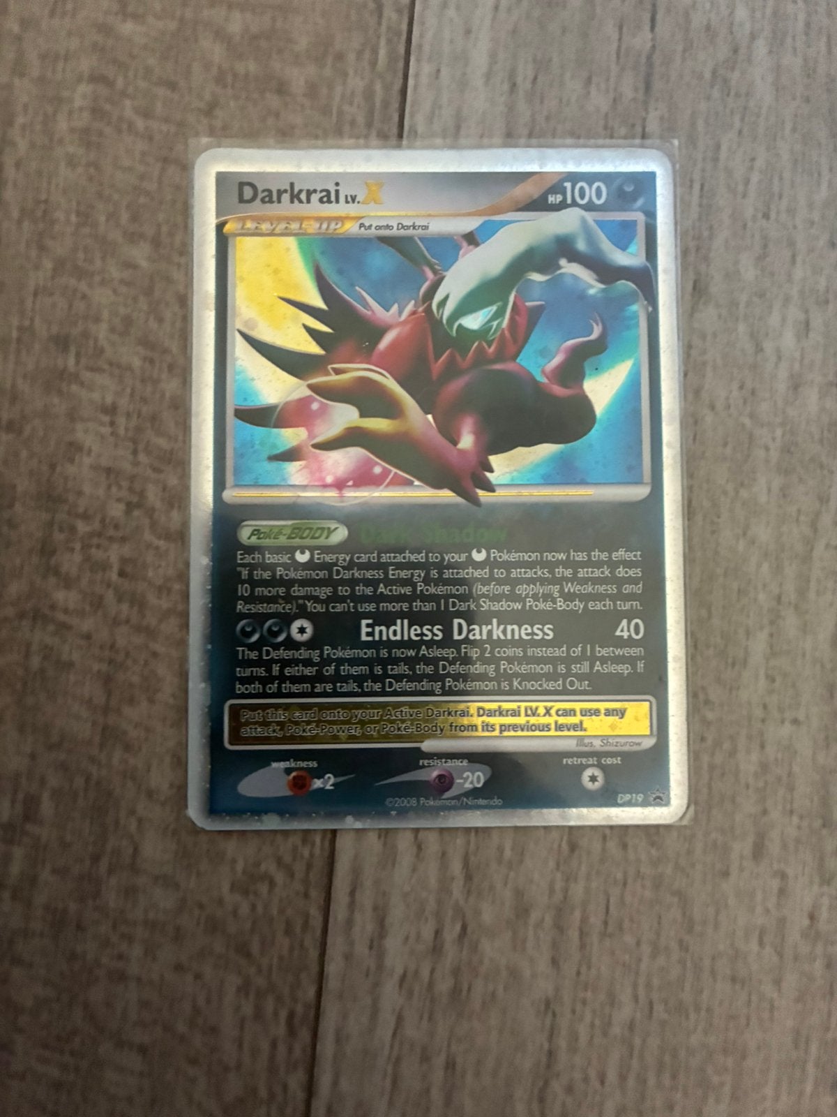 Darkrai lv X, Hobby en Vrije tijd, Verzamelkaartspellen | Pokémon, Ophalen of Verzenden, Zo goed als nieuw