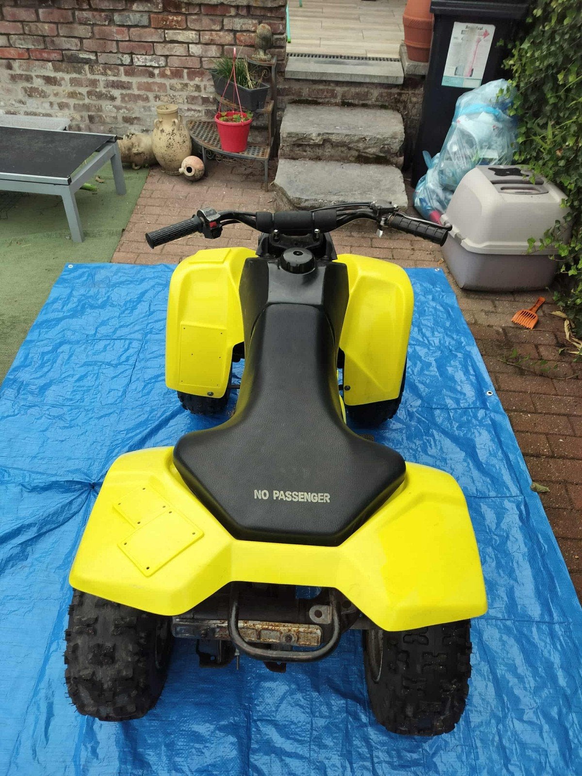 Kinderqaud 80 cc Suzuki, Ophalen