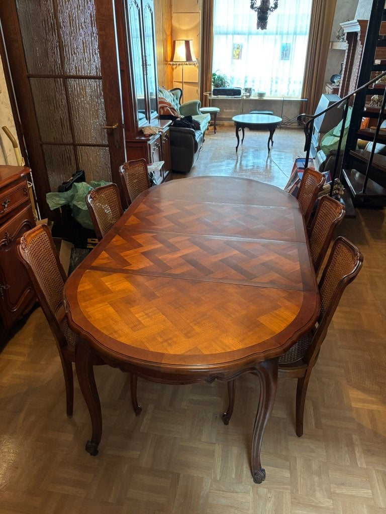 Eettafel + 6 stoelen, Huis en Inrichting, Tafels | Eettafels, Ophalen