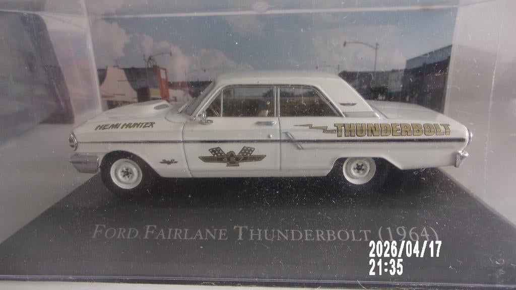 FORD FAIRLANE THUNDERBOLT 64.NEUVE 1/43 SOUS CELLOPHANE, Ophalen of Verzenden, Nieuw, Auto, Overige merken