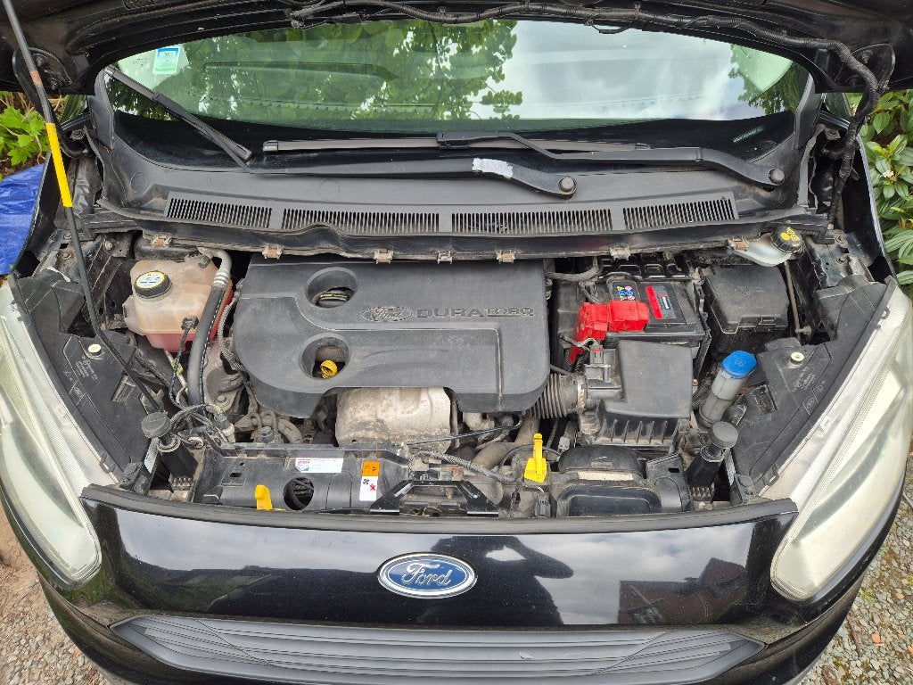 Ford transit courier, Auto's, Voorwielaandrijving, 4 cilinders, Leder en Stof, Zwart