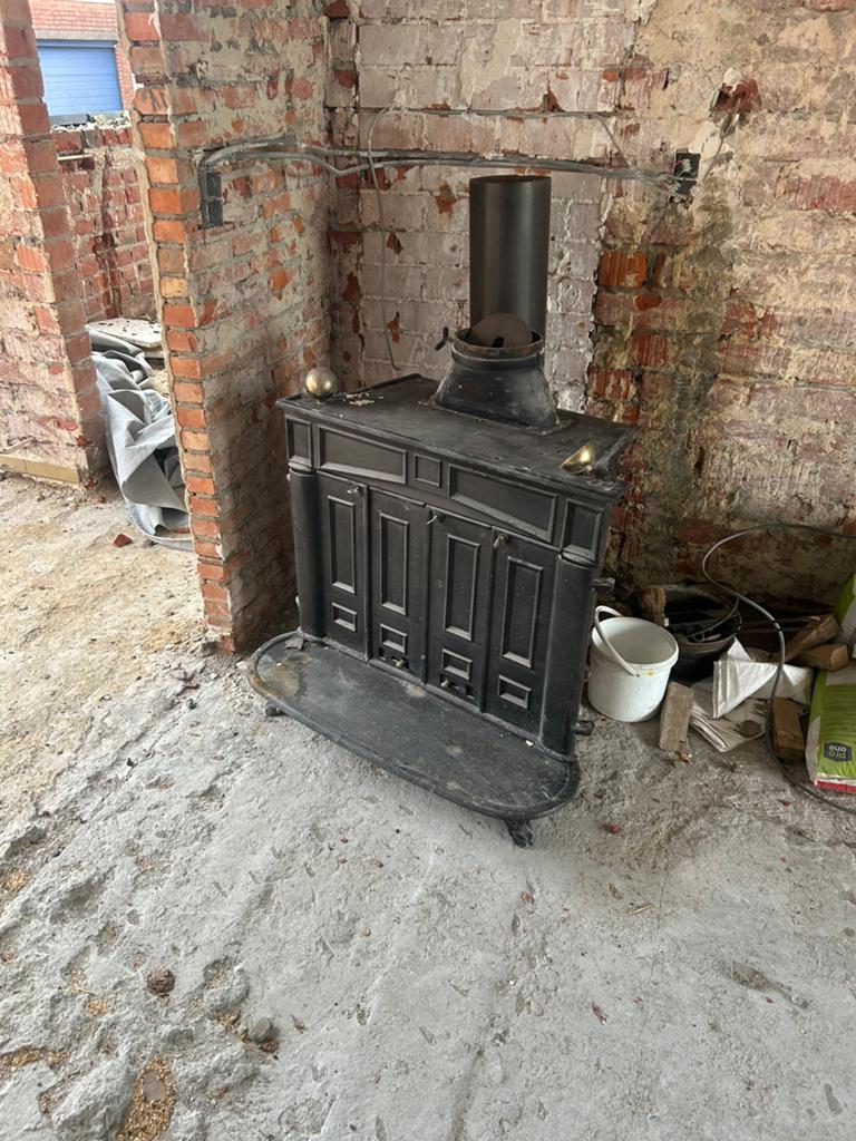 Hout kachel, Huis en Inrichting, Kachels, Ophalen, Gebruikt, Houtkachel, Vrijstaand