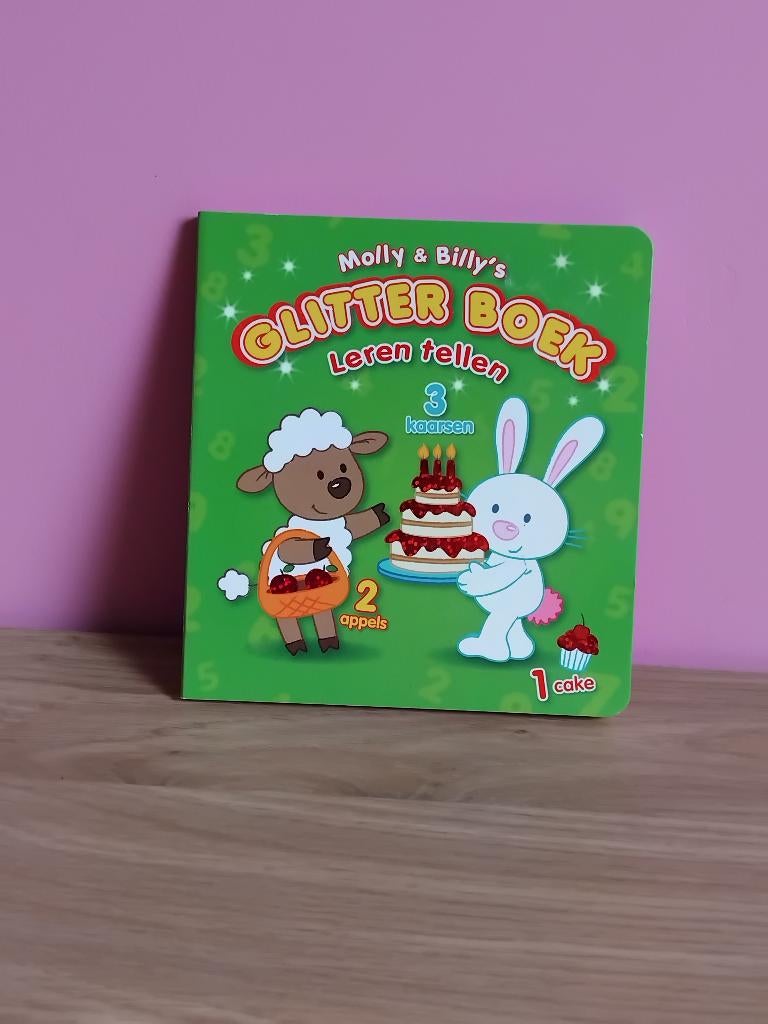 molly & billy's glitter boek :leren tellen, Ophalen, Nieuw