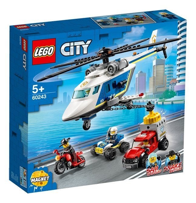 LEGO Politiehelikopter achtervolging, City, Lego, Ophalen of Verzenden, Complete set
