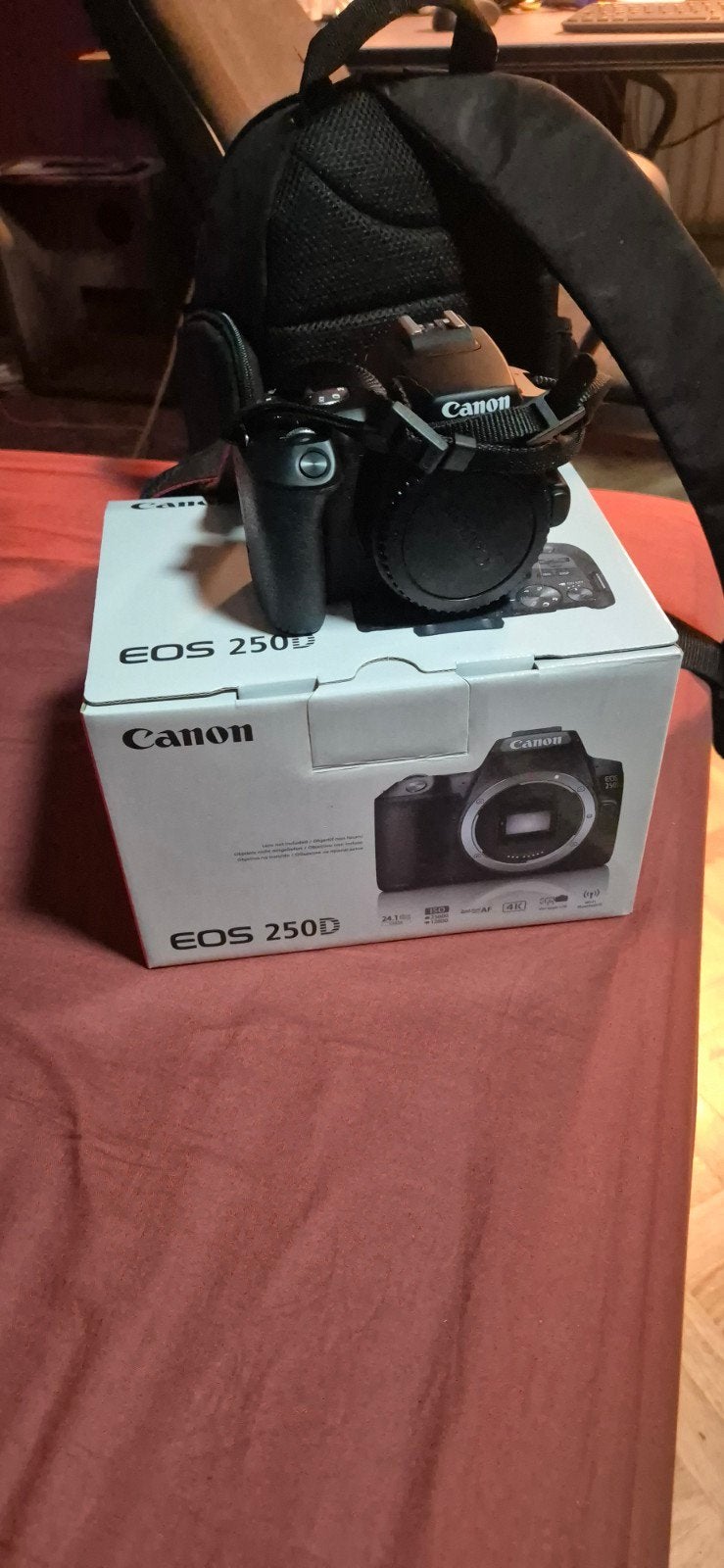 Canon EOS 250D, TV, Hi-fi & Vidéo, Appareils photo numériques, Écran tactile, Enlèvement, Reflex miroir, Canon