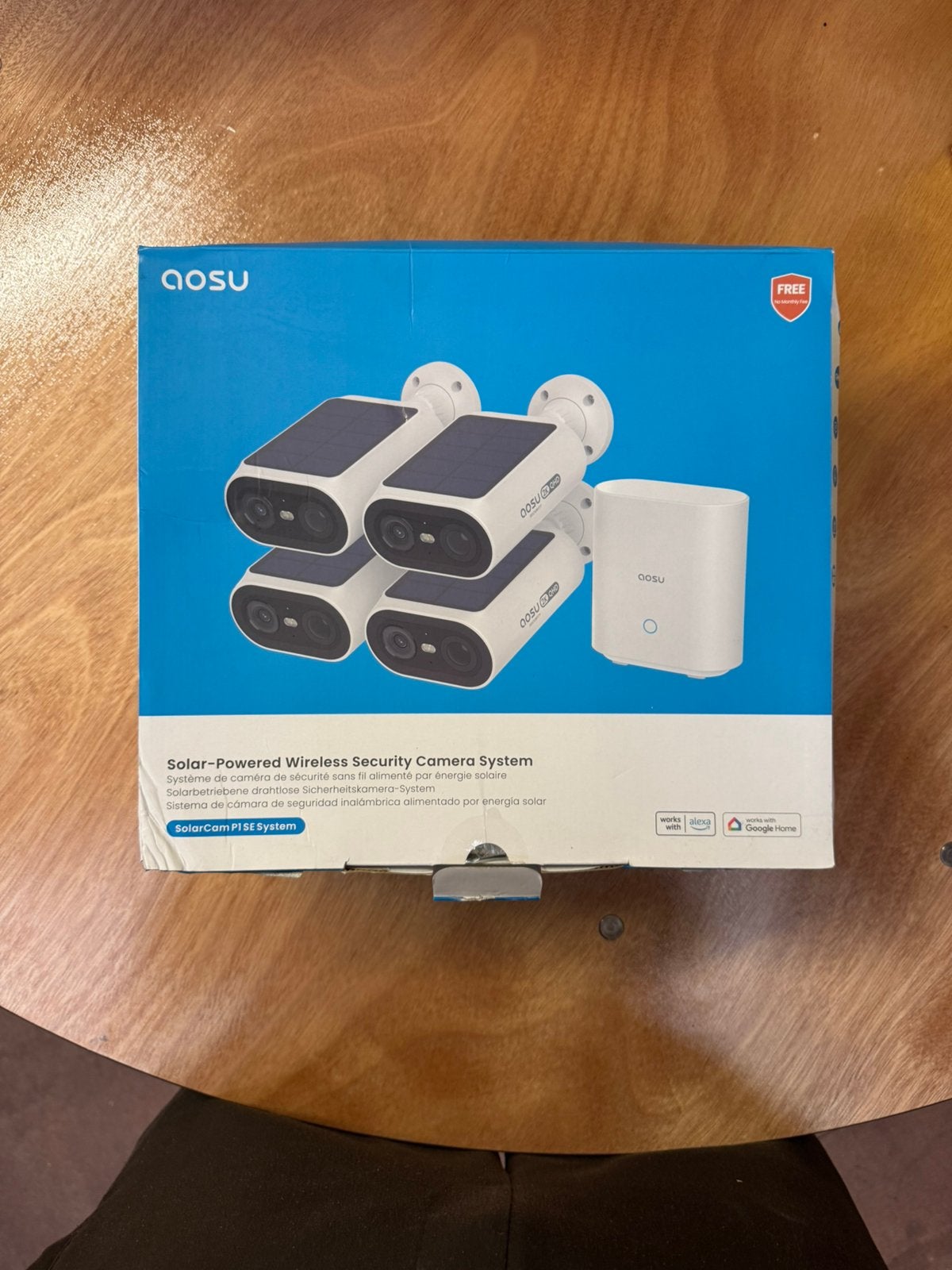 Kit 4 Caméras de Surveillance Solaires AOSU, Enlèvement ou Envoi, Comme neuf