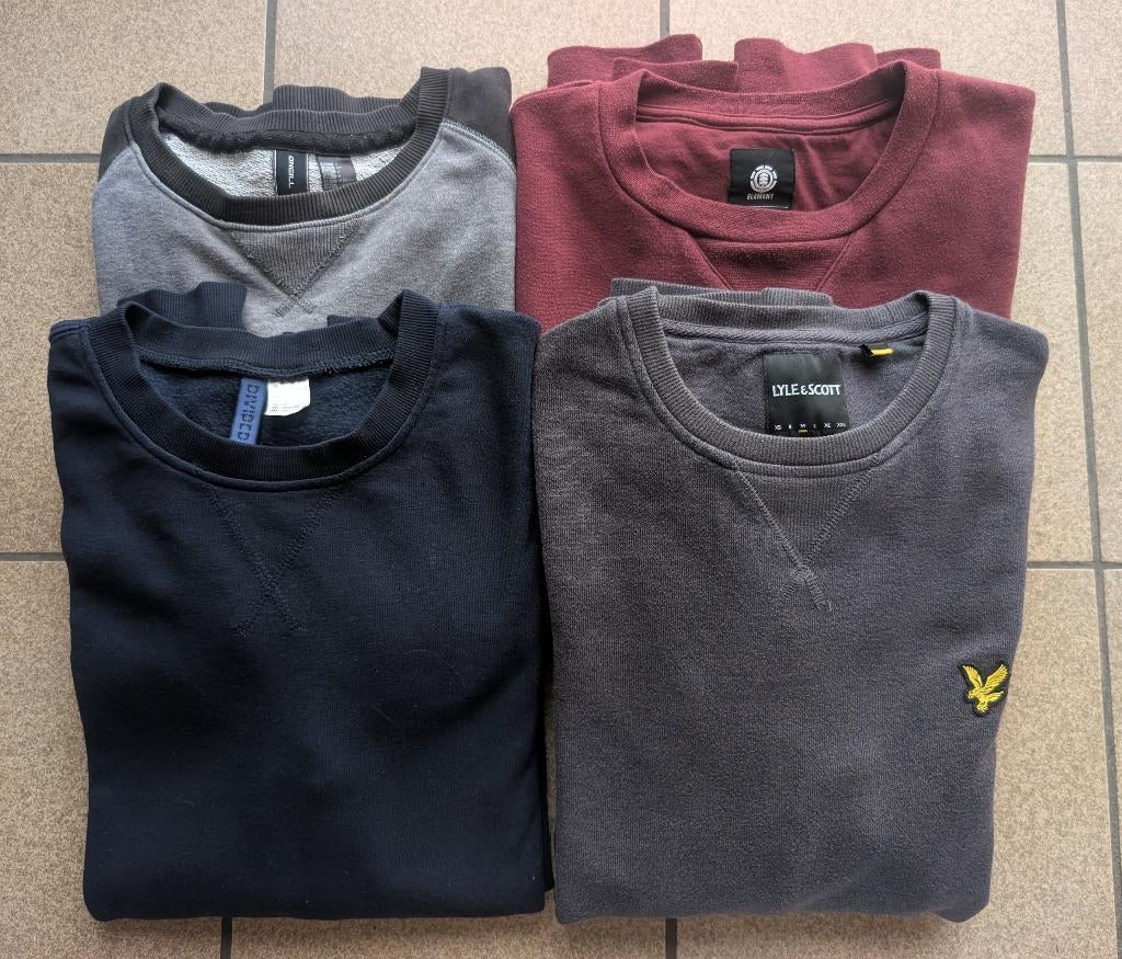 4 sweaters: 10 euro, Vêtements | Hommes, Pulls & Vestes, Porté, Autres tailles, Bleu, Enlèvement ou Envoi