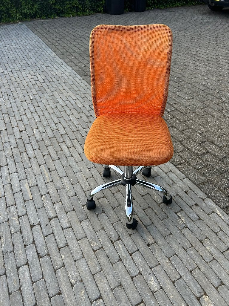 Bureaustoel oranje, Ophalen, Gebruikt, Oranje, Bureaustoel