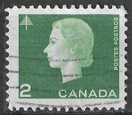 Canada 1962-1963 - Yvert 329 - Koningin Elisabeth II (ST), Verzenden, Gestempeld
