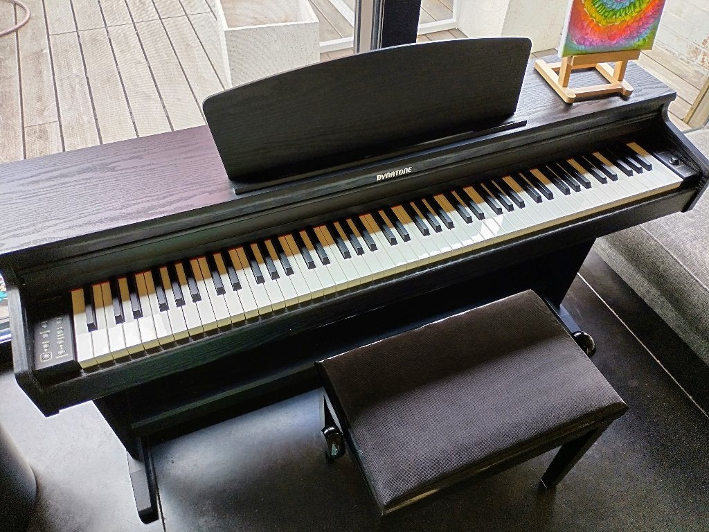 digitale piano Dynatone met pianostoel, Digital, Enlèvement, Utilisé, Piano
