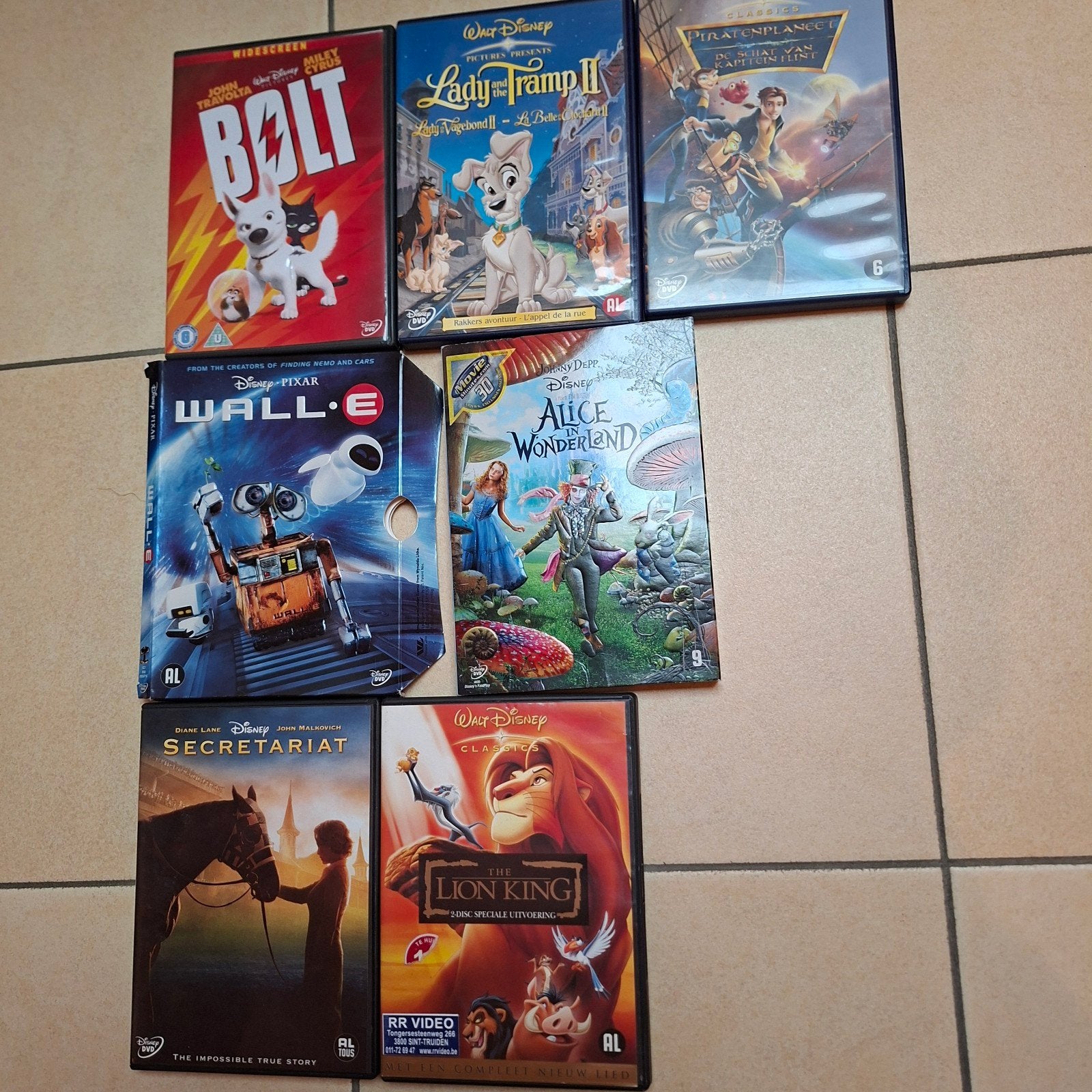 Disney films, Ophalen