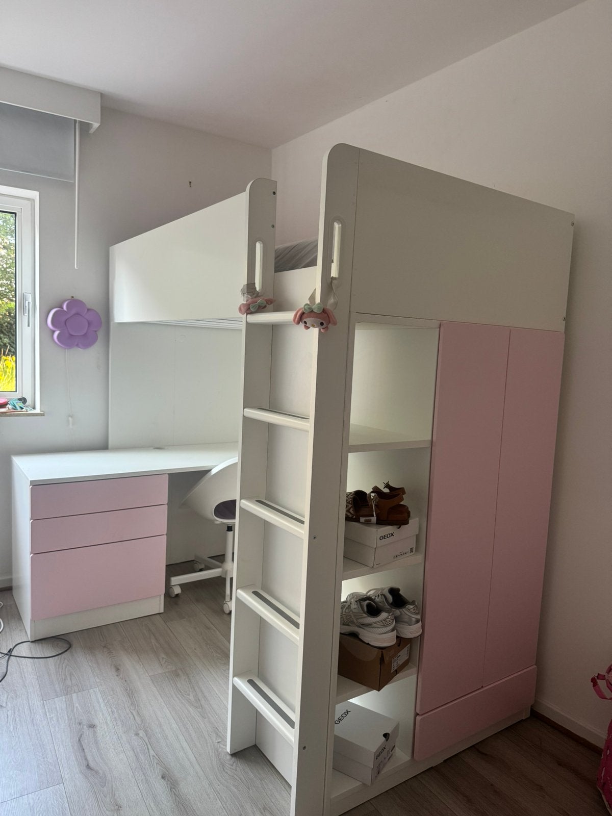 Lit ikea + bureau, Enlèvement, Comme neuf