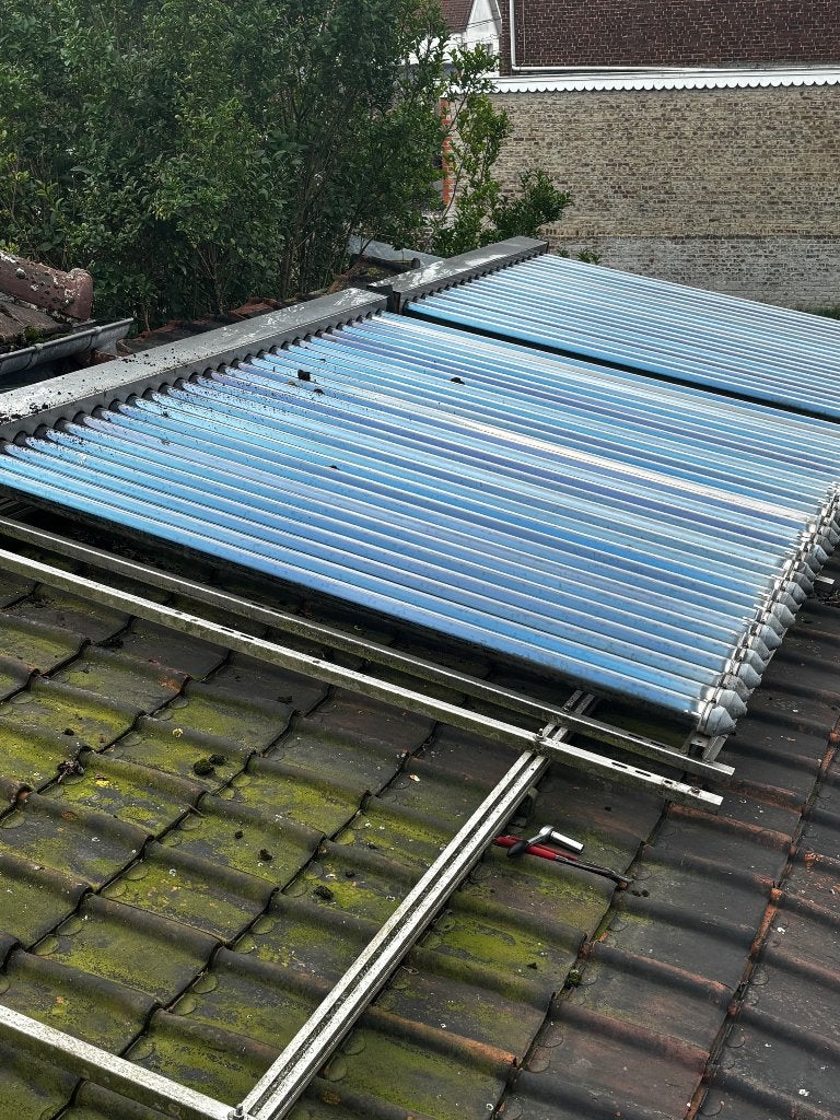 Tube solaire sous vide, Bricolage & Construction, Enlèvement, Utilisé, Chauffe-eau, Plus de 10 ans