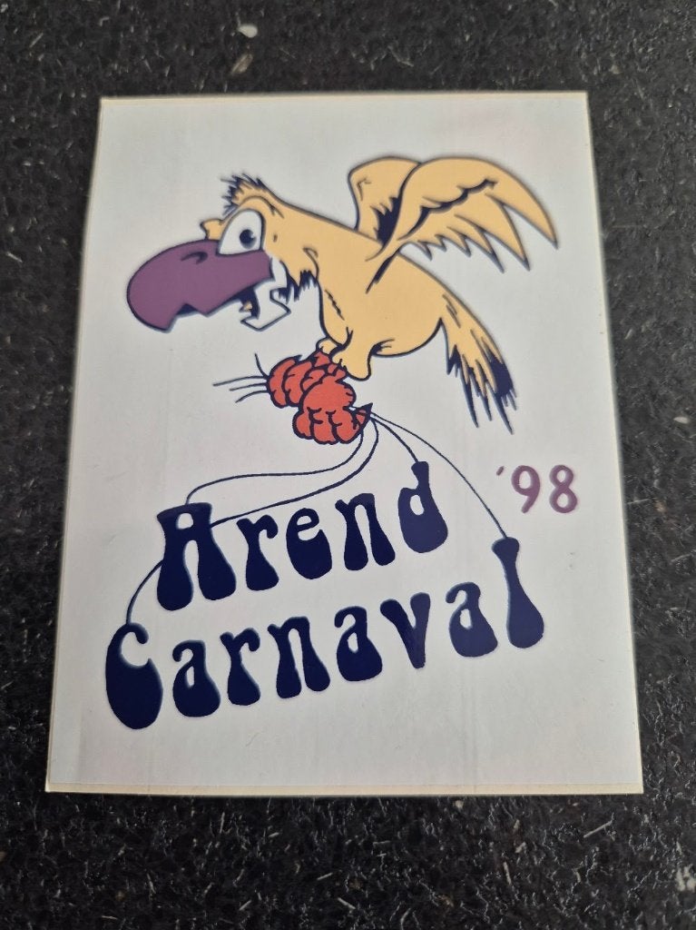 Carnaval Aalst sticker Arend 1998, Ophalen of Verzenden