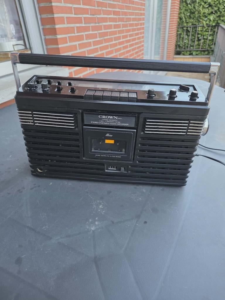 CROWN CSC 630FW - Radio boombox, TV, Hi-fi & Vidéo, Enlèvement ou Envoi, Utilisé, Radio