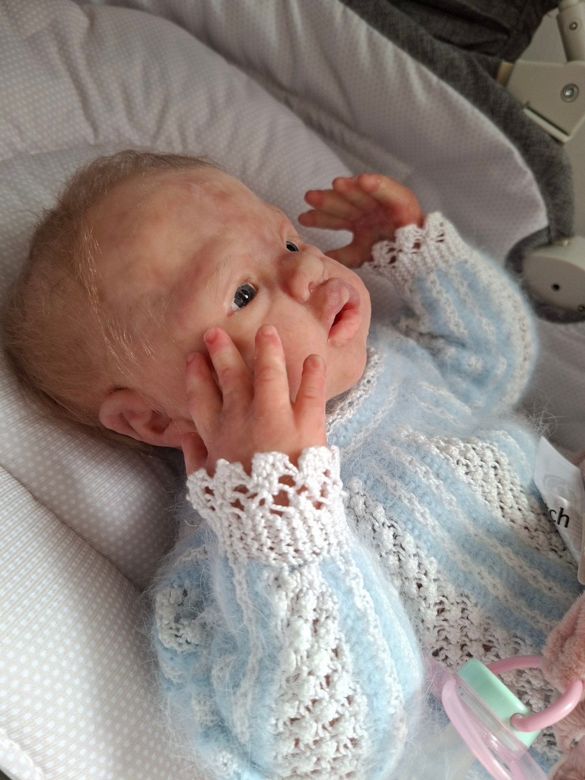 Full body silicone reborn baby *mag weg voor 1400€!*, Verzamelen, Poppen, Ophalen of Verzenden, Nieuw, Babypop, Levensecht of Reborn