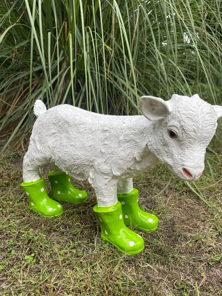 Bottes de chèvre vertes, cadeau de chambre de bébé 25 cm, Jardin & Terrasse, Enlèvement ou Envoi, Neuf, Synthétique, Animal