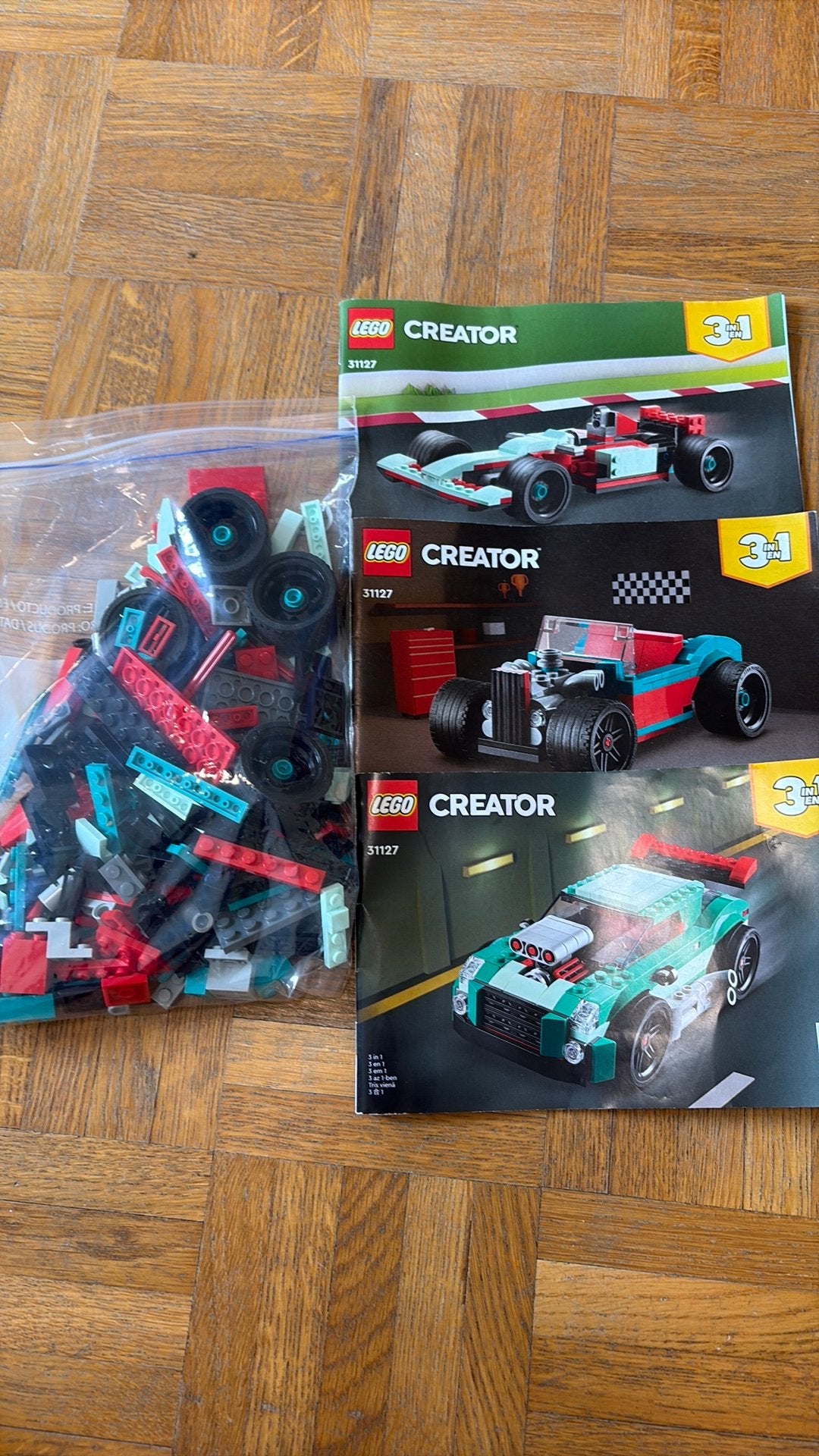 LEGO Creator 31127 – Bolide de rue 3-en-1 – Complet, Ophalen, Lego, Zo goed als nieuw, Compleet