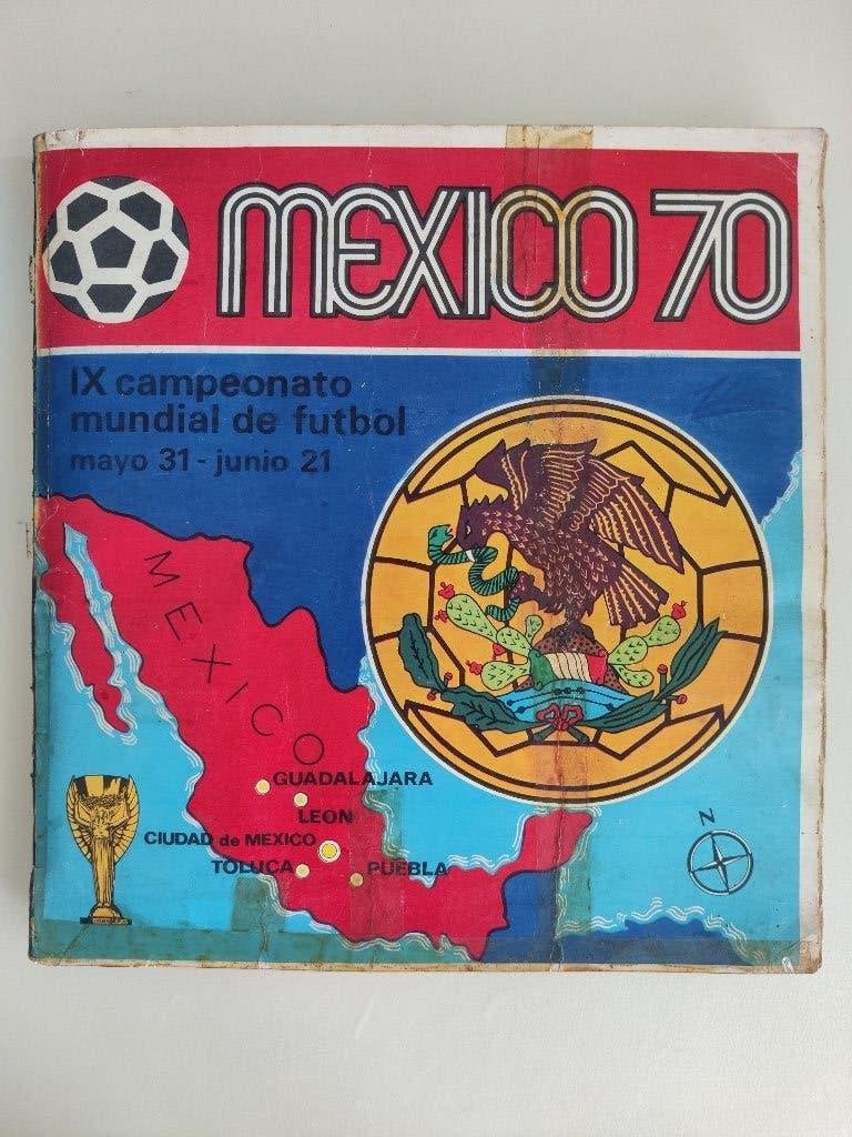 Panini Album original 1970 complet - Pelé, Beckenbauer,..., Enlèvement, Utilisé, Autocollant