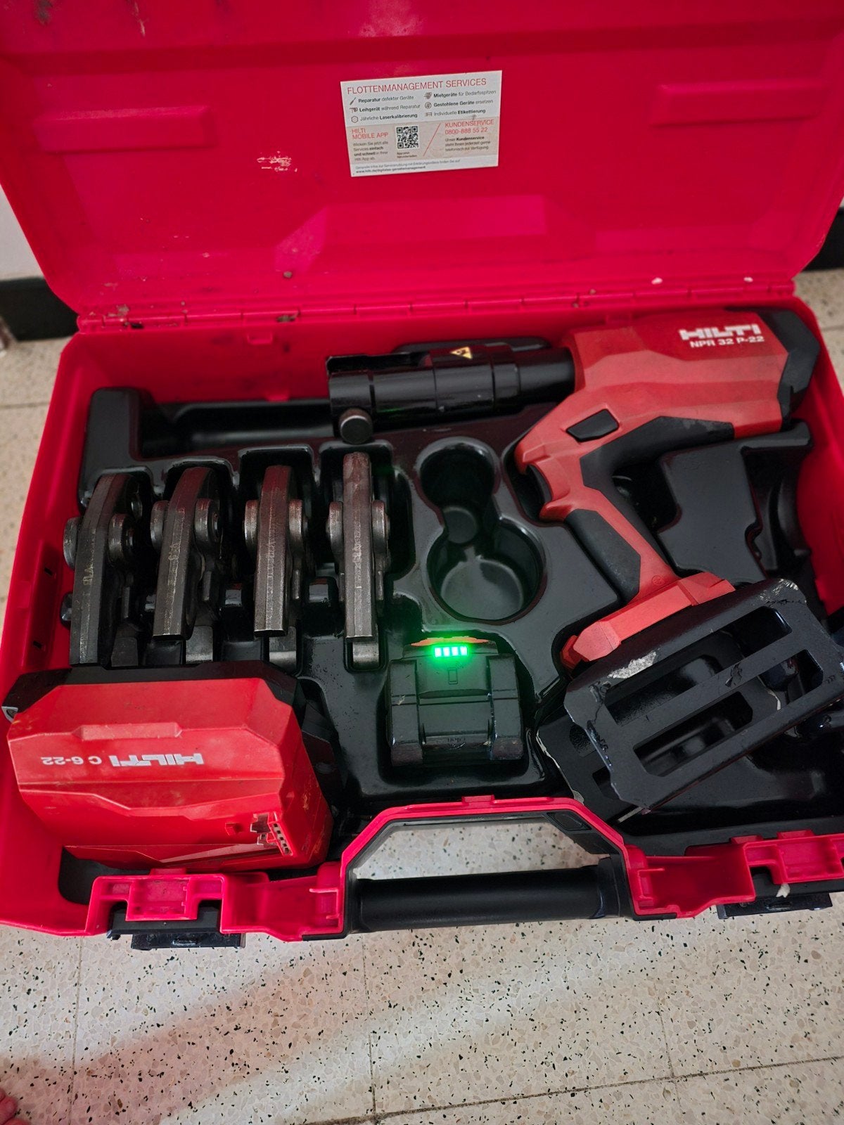 sertisseuse hilti nuron, Enlèvement ou Envoi, Hilti