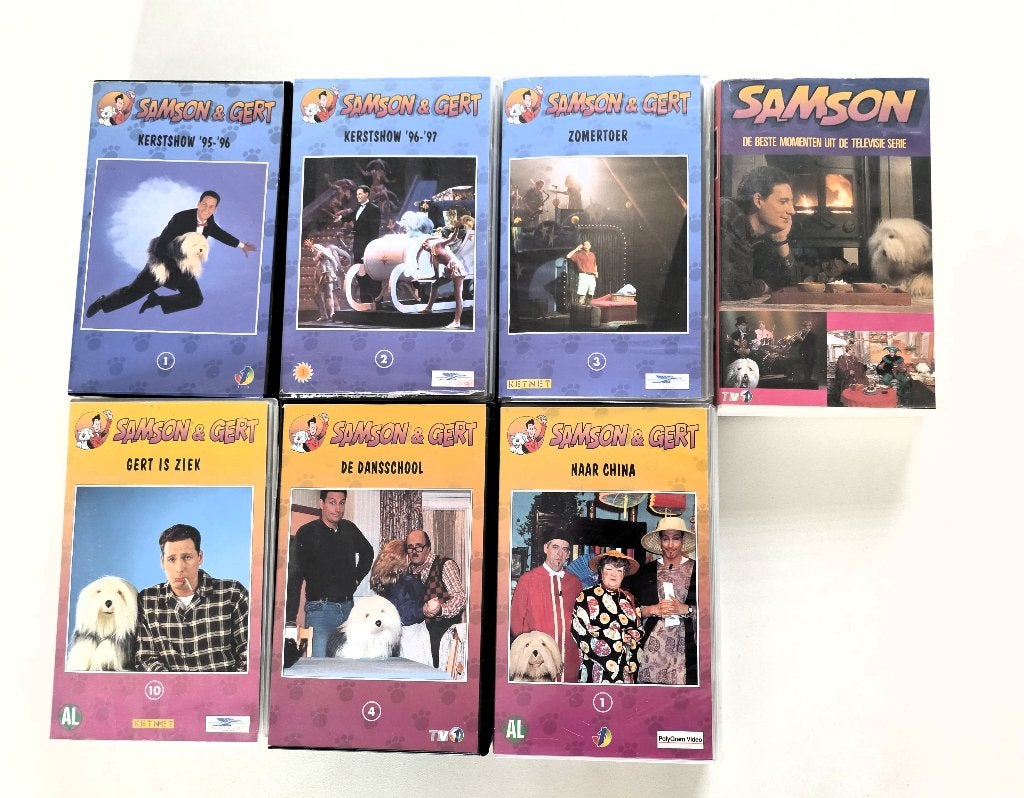 7 VHS cassettes Samson en Gert, Enlèvement ou Envoi, VHS